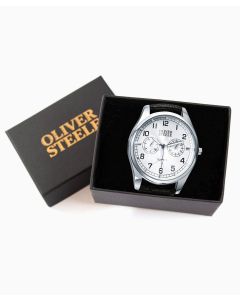 Silver Tone Oliver Steele Watch & Gift Box