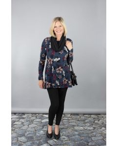 Floral Tunic with Scarf