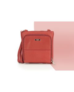 Leather Grain Effect Crossbody Bag