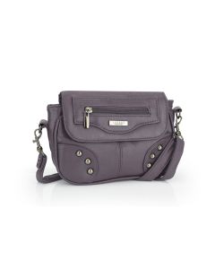 Leather Grain Effect Mini Crossbody Bag