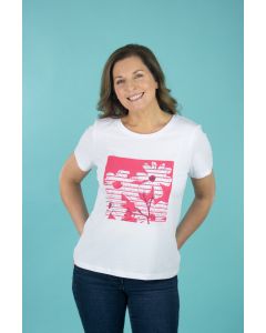 Floral Stripe T-Shirt