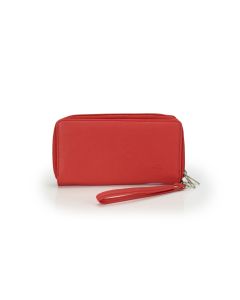Twin Zip Clutch Purse