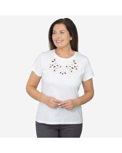 Beaded Floral Top