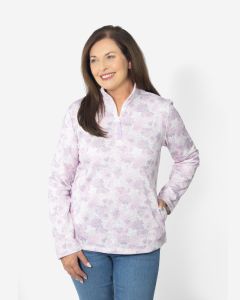 Half Zip Long Sleeved Top