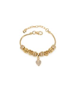 Gold Tone Charm Bracelet