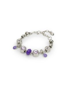 Silver Tone Charm Bracelet